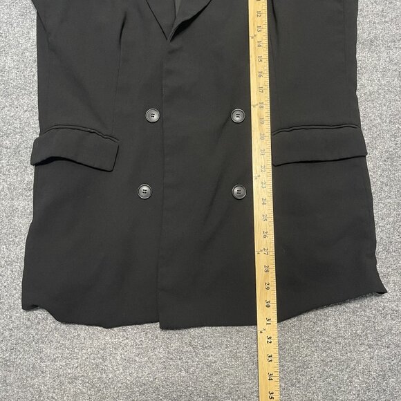 Rachel Zoe Black Blazer Coat XL Womens Workwear Preppy - Picture 8 of 8